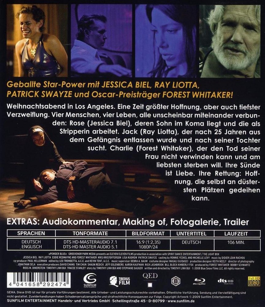Powder Blue - Am Ende bleibt Liebe - Blu-ray Back-Cover Powder Blue - Am Ende bleibt Liebe - Blu-ray Back-Cover