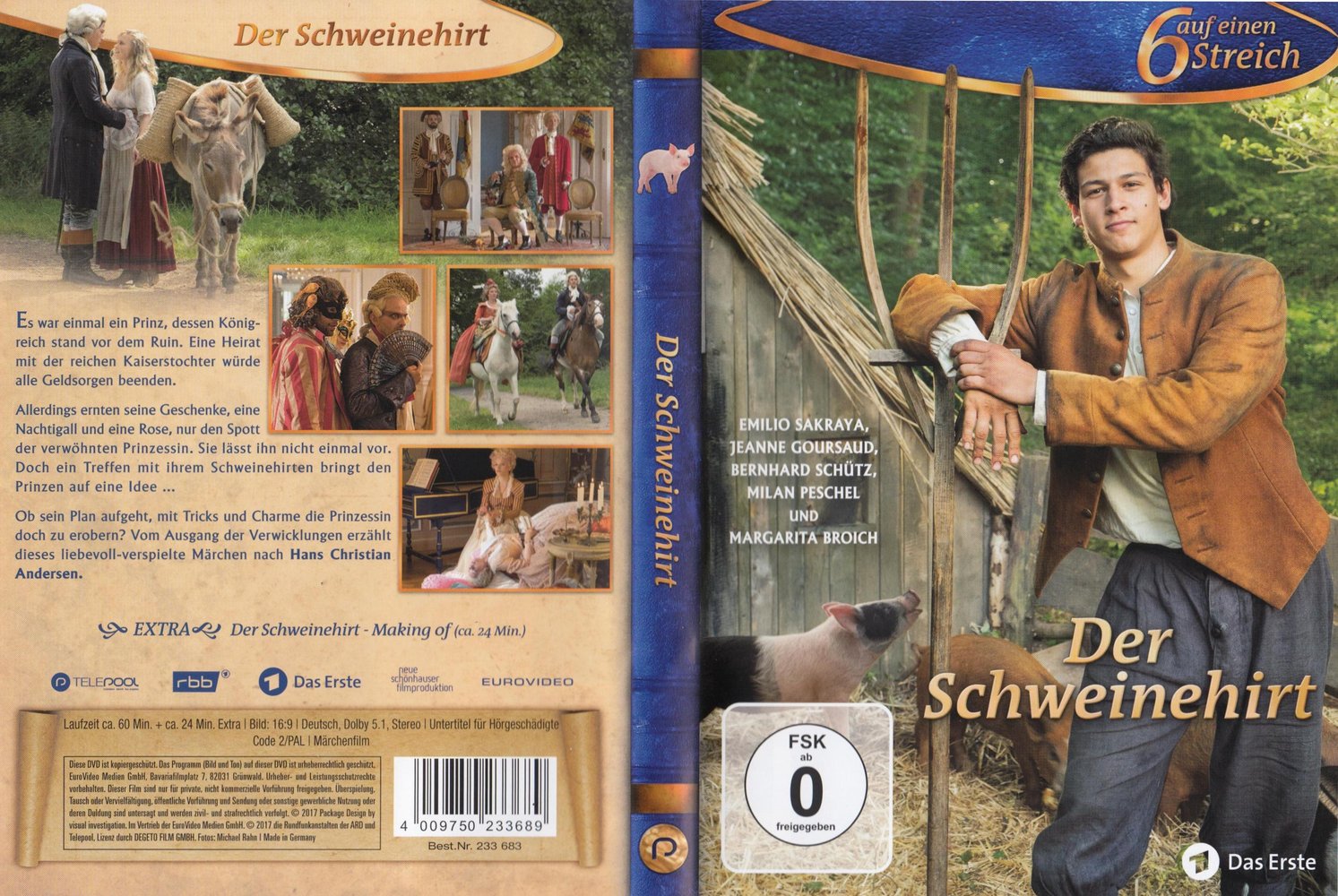 6 auf einen Streich 44 - Der Schweinehirt - DVD Full-Cover 6 auf einen Streich 44 - Der Schweinehirt - DVD Full-Cover