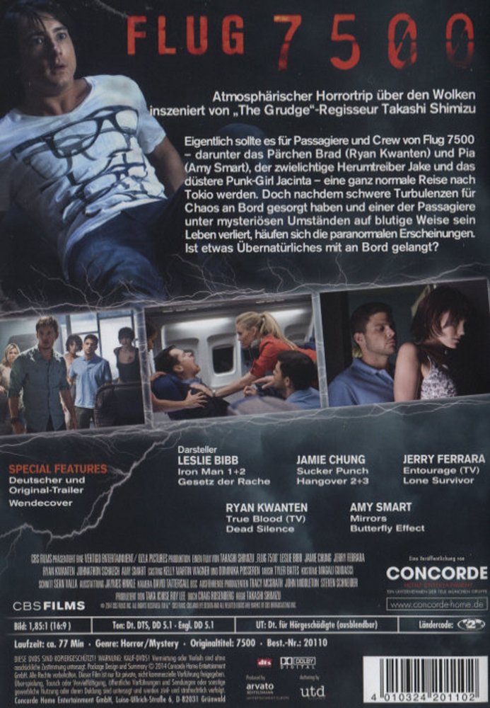 Flug 7500 - DVD Back-Cover Flug 7500 - DVD Back-Cover