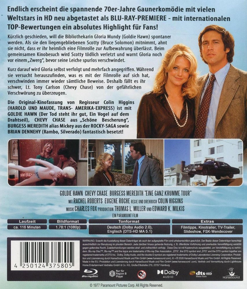 Foul Play - Eine ganz krumme Tour - Blu-ray Back-Cover Foul Play - Eine ganz krumme Tour - Blu-ray Back-Cover