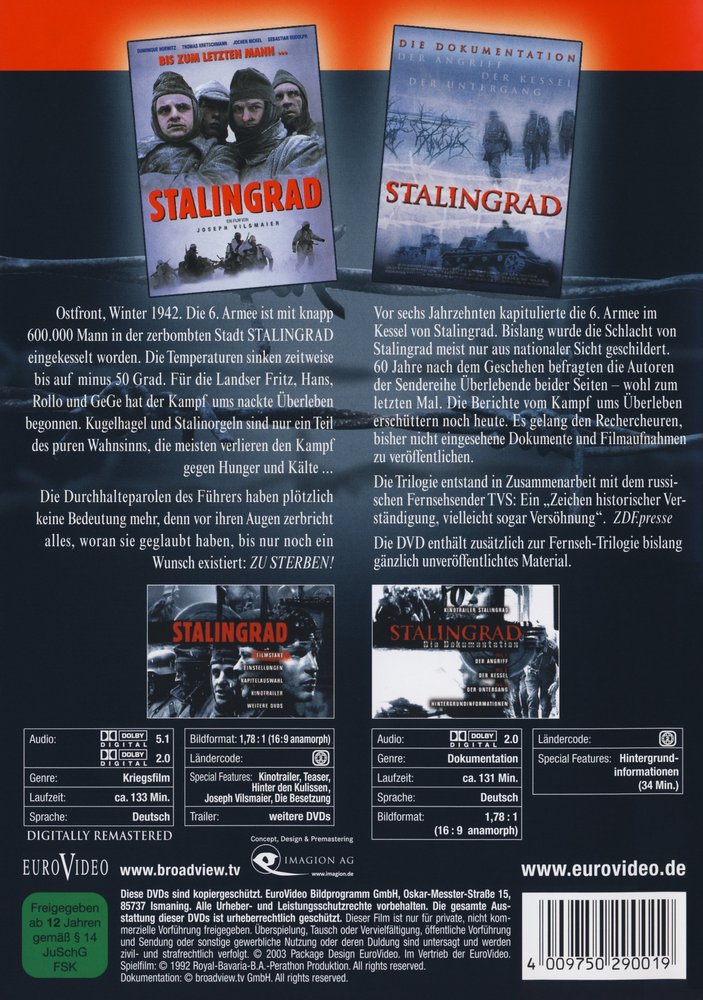 Stalingrad - DVD Back-Cover Stalingrad - DVD Back-Cover