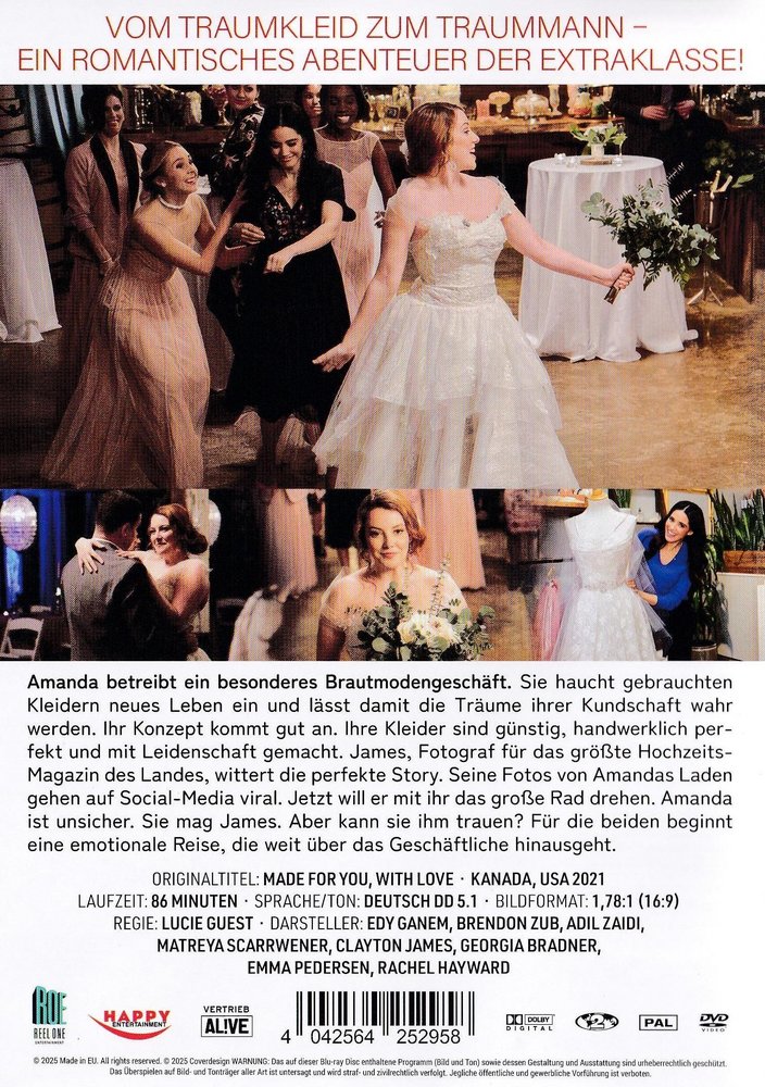 Made for You, with Love - Mit Liebe für dich gemacht - DVD Back-Cover Made for You, with Love - Mit Liebe für dich gemacht - DVD Back-Cover