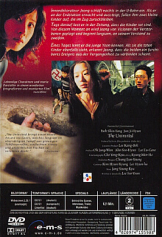 The Uninvited - Der Tod ist immer bei dir - DVD Back-Cover The Uninvited - Der Tod ist immer bei dir - DVD Back-Cover