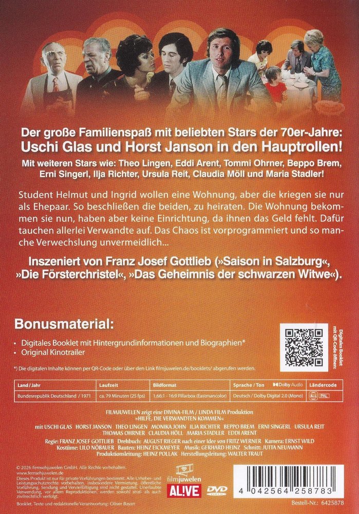 Hilfe, die Verwandten kommen - DVD Back-Cover Hilfe, die Verwandten kommen - DVD Back-Cover