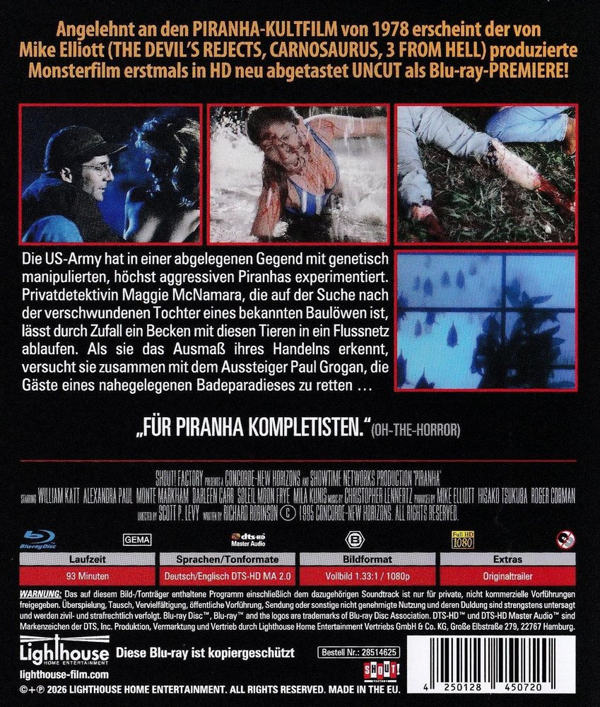 Die Rückkehr der Piranhas - Blu-ray Back-Cover Die Rückkehr der Piranhas - Blu-ray Back-Cover