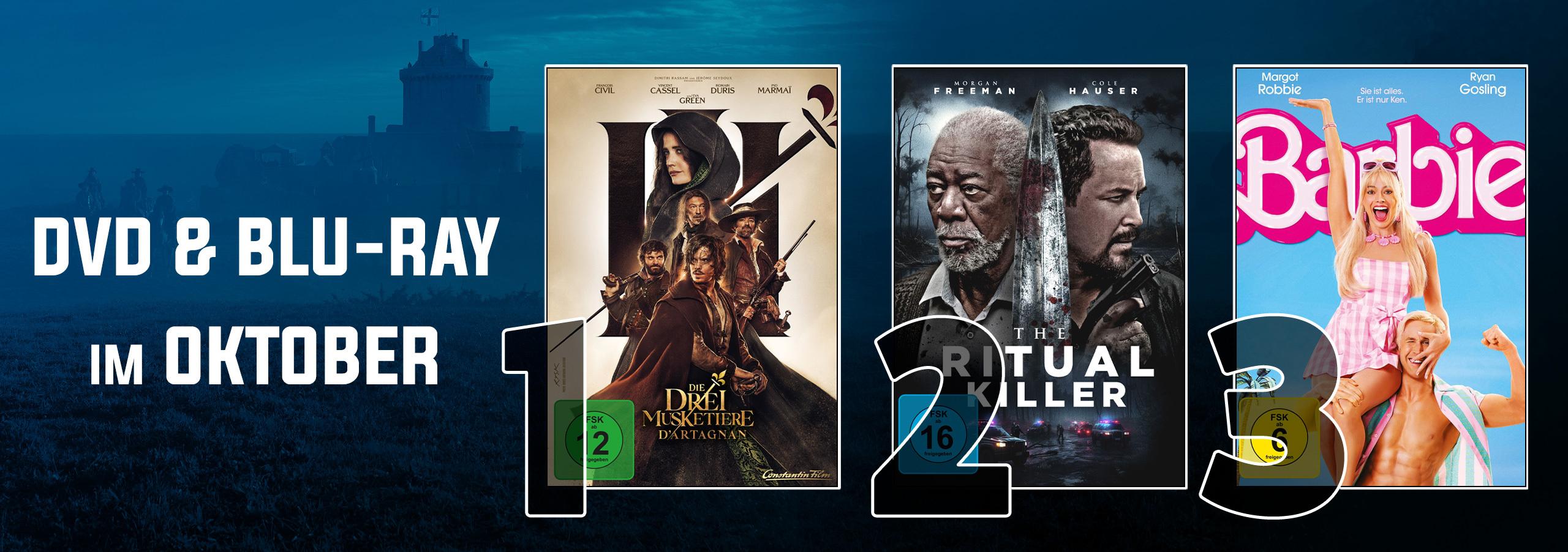 DVD & Blu-ray Film-Charts Oktober 2023: Spiel mit dem Feuer und die beste Musketier-Verfilmung