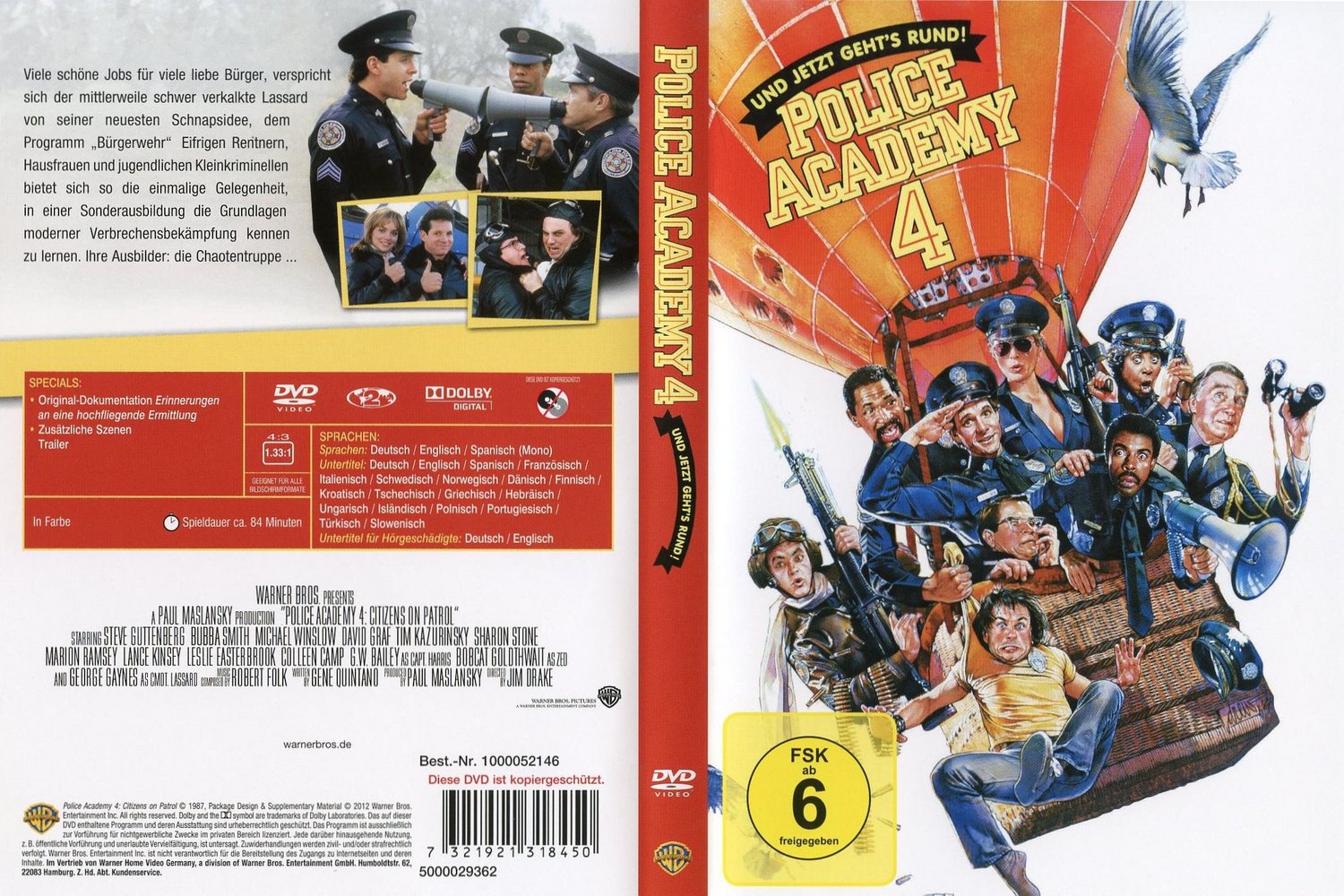 Police Academy 4 - Und jetzt geht's rund - DVD Full-Cover Police Academy 4 - Und jetzt geht's rund - DVD Full-Cover