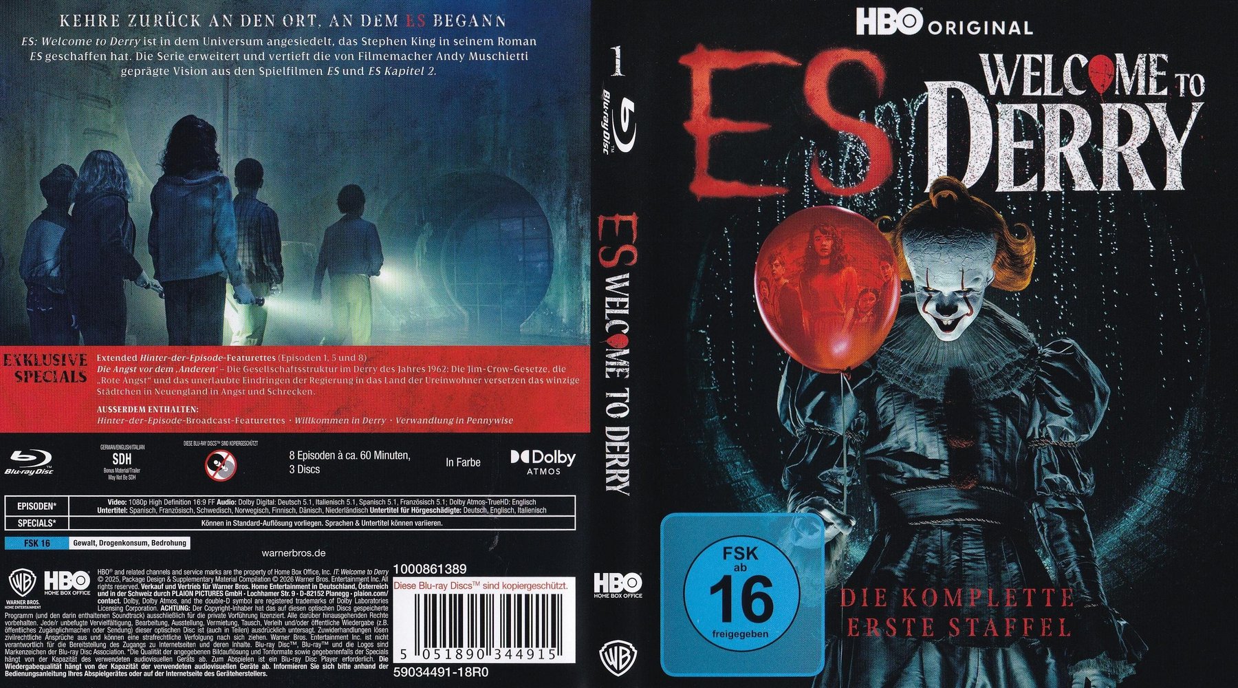 ES: Welcome to Derry - Staffel 1 - Blu-ray Full-Cover ES: Welcome to Derry - Staffel 1 - Blu-ray Full-Cover