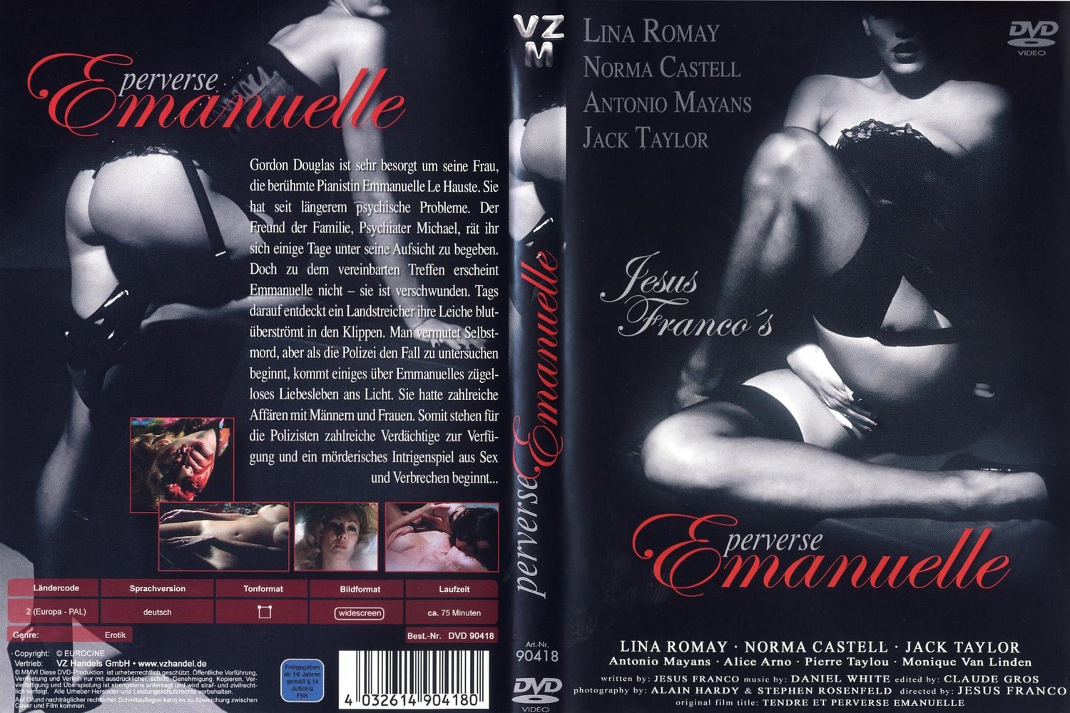 Perverse Emanuelle - Zärtlich und schamlos - DVD Full-Cover Perverse Emanuelle - Zärtlich und schamlos - DVD Full-Cover