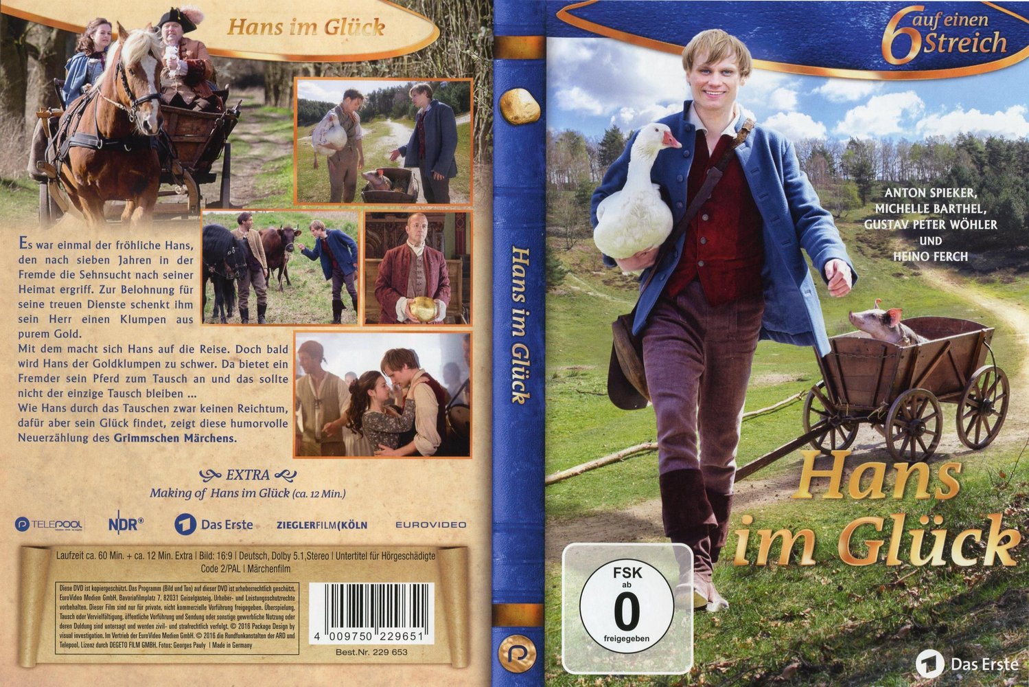 6 auf einen Streich 42 - Hans im Glück - DVD Full-Cover 6 auf einen Streich 42 - Hans im Glück - DVD Full-Cover