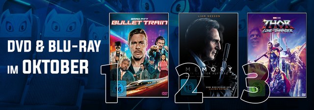 DVD & Blu-ray Charts Oktober 2022: "So noch nie gesehen", auf Platz 5 gibt's was zu gucken!