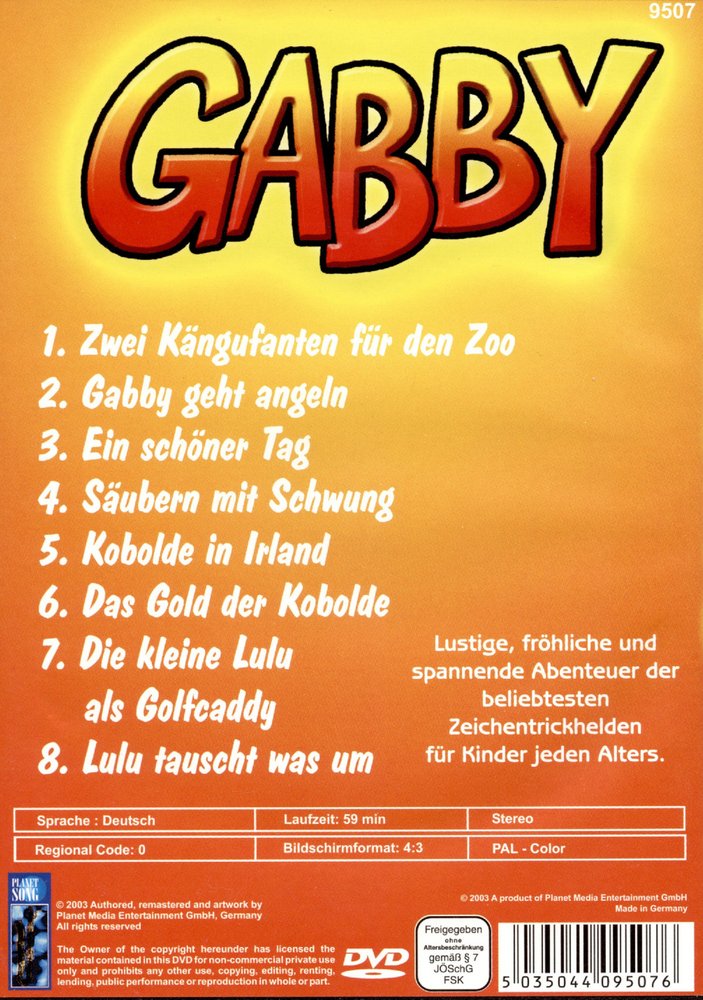 Gabby - DVD Back-Cover Gabby - DVD Back-Cover
