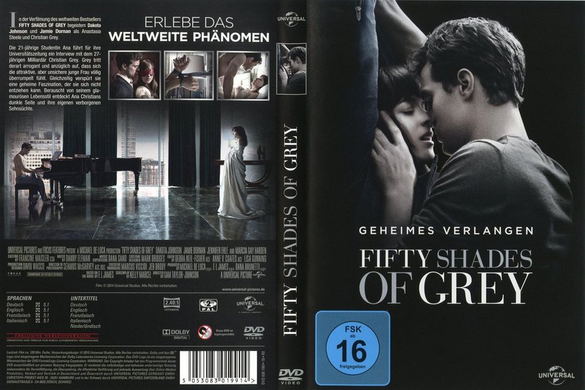 Fifty Shades Of Grey (2015) Movie Dvd.