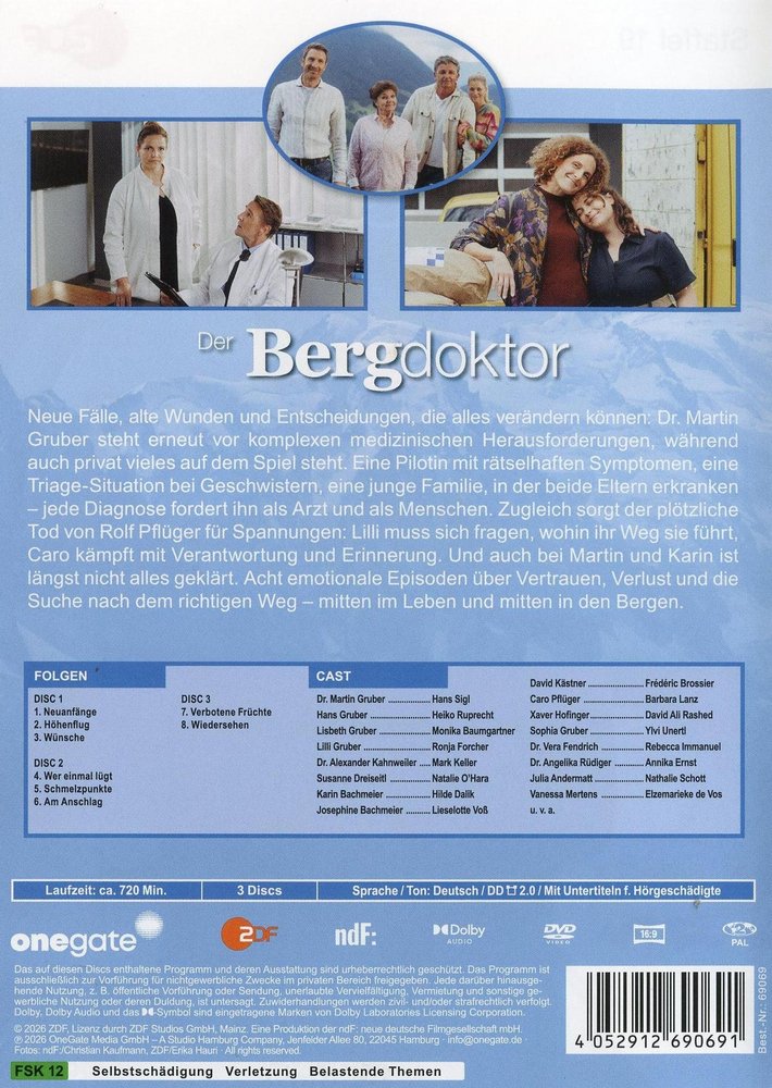 Der Bergdoktor 2008 - Staffel 19 - DVD Back-Cover Der Bergdoktor 2008 - Staffel 19 - DVD Back-Cover