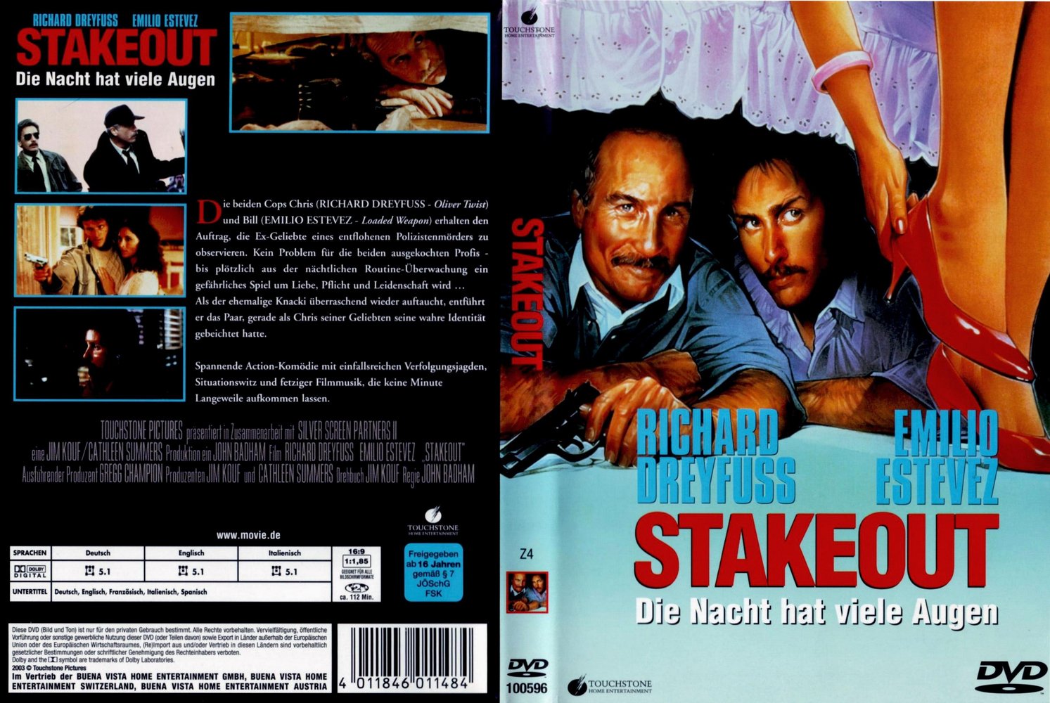 Stakeout - Die Nacht hat viele Augen - DVD Full-Cover Stakeout - Die Nacht hat viele Augen - DVD Full-Cover