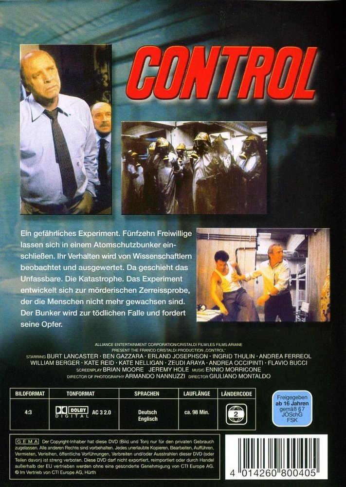 Control - DVD Back-Cover Control - DVD Back-Cover
