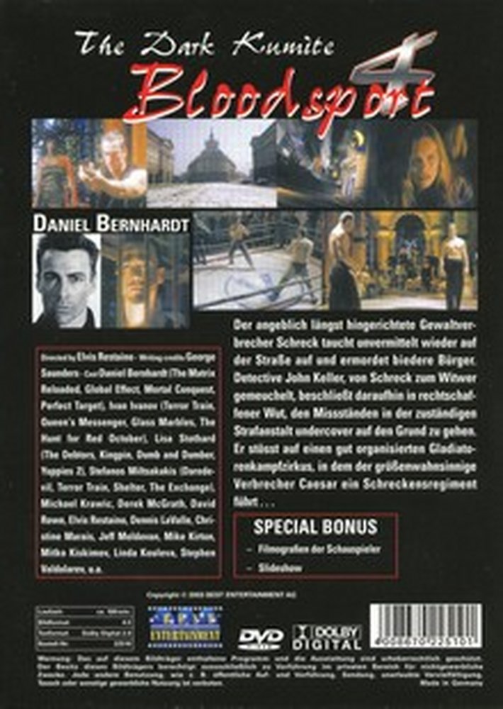 Bloodsport 4 - DVD Back-Cover Bloodsport 4 - DVD Back-Cover