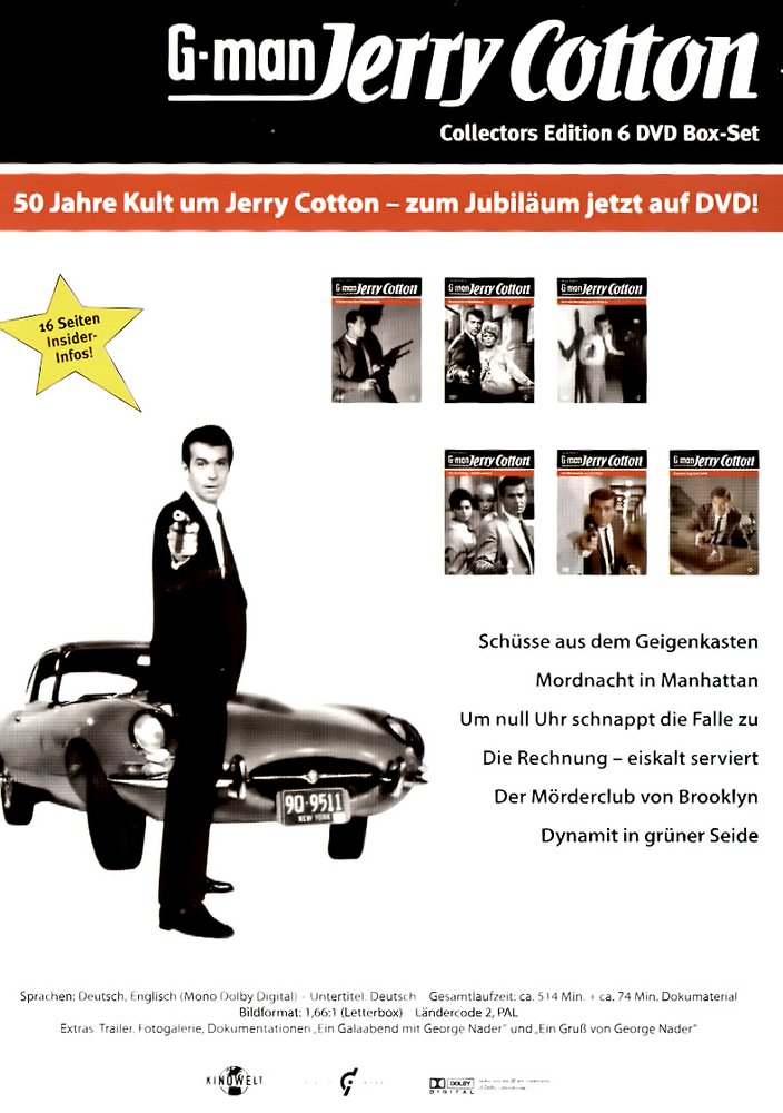 G-man Jerry Cotton 4 - Die Rechnung eiskalt serviert - DVD Back-Cover G-man Jerry Cotton 4 - Die Rechnung eiskalt serviert - DVD Back-Cover