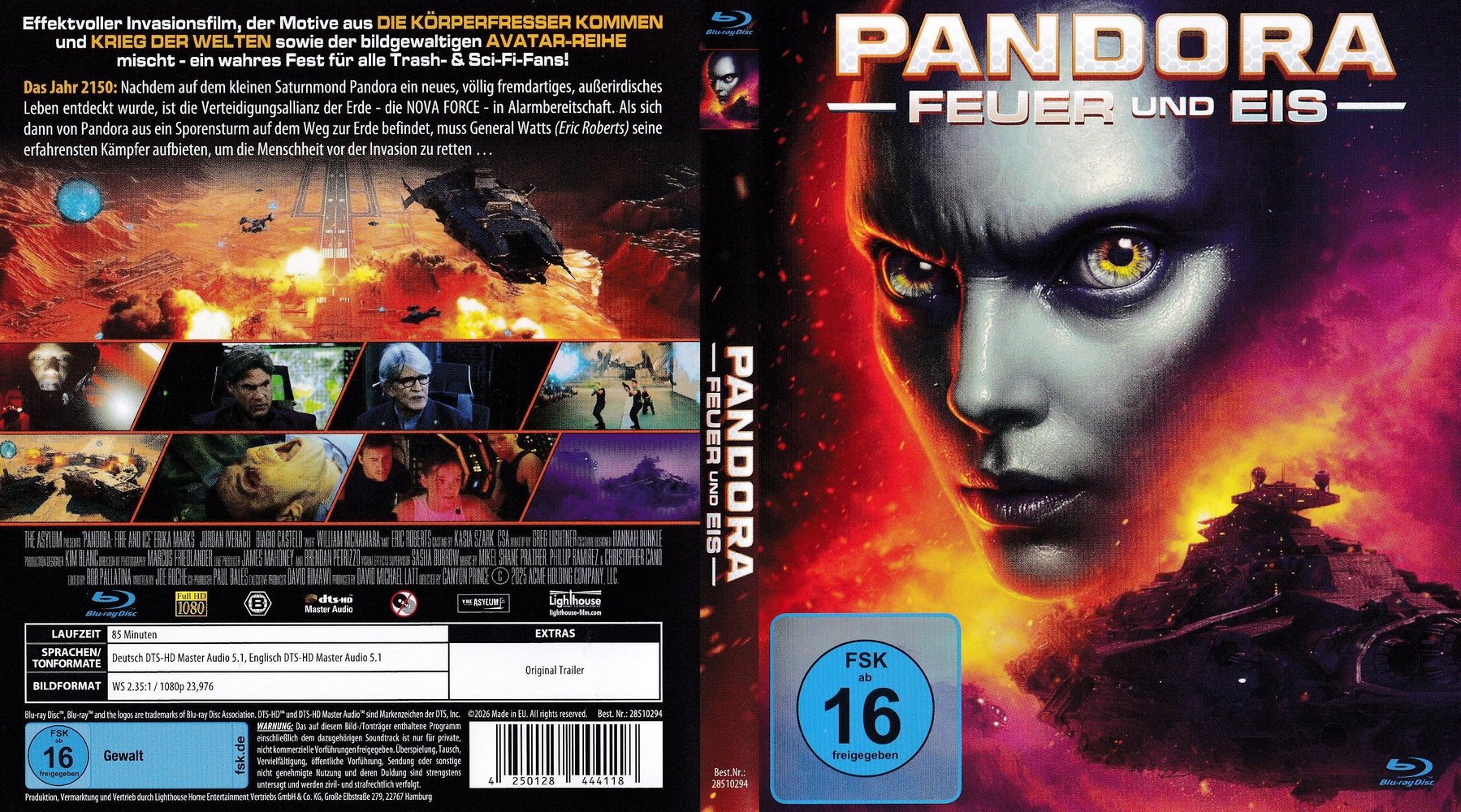 Pandora - Feuer und Eis - Blu-ray Full-Cover Pandora - Feuer und Eis - Blu-ray Full-Cover
