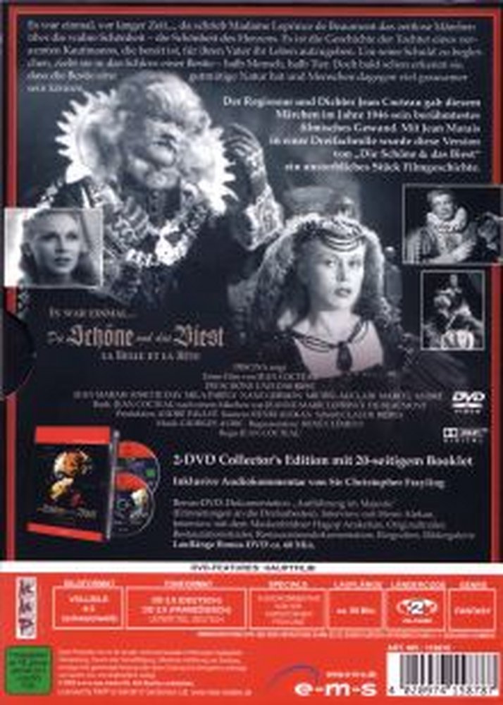 Es war einmal - Die Schöne und das Biest - DVD Back-Cover Es war einmal - Die Schöne und das Biest - DVD Back-Cover