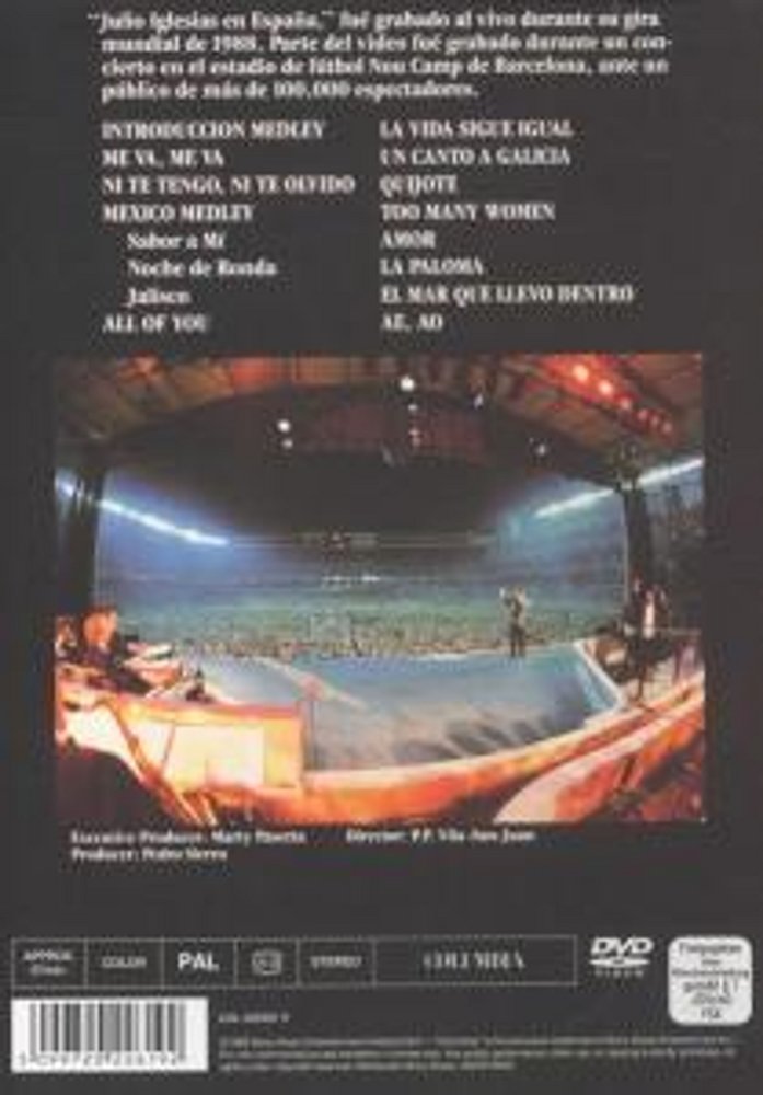 Julio Iglesias - En Espana - DVD Back-Cover Julio Iglesias - En Espana - DVD Back-Cover