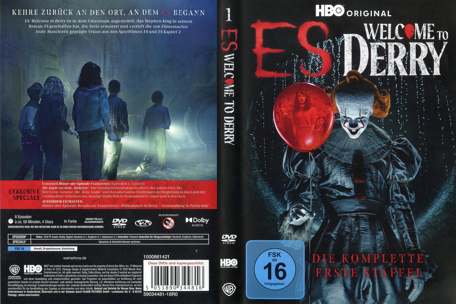 ES: Welcome to Derry - Staffel 1 - DVD Full-Cover ES: Welcome to Derry - Staffel 1 - DVD Full-Cover