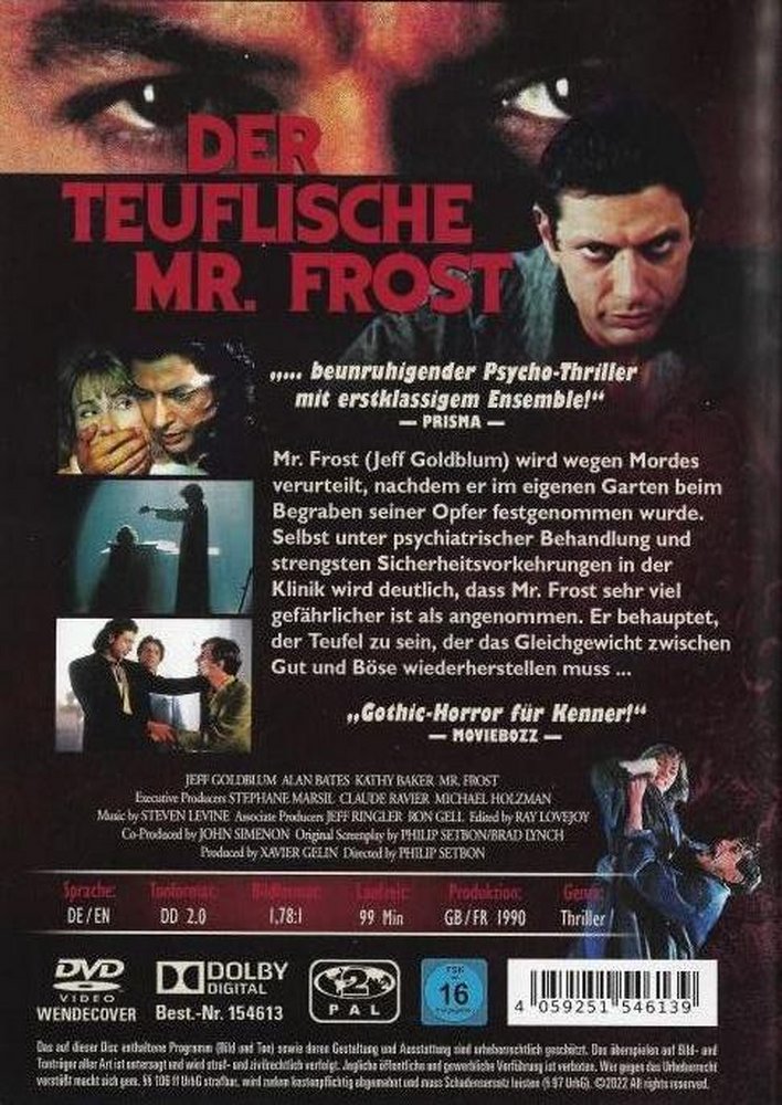Der teuflische Mr. Frost - DVD Back-Cover Der teuflische Mr. Frost - DVD Back-Cover