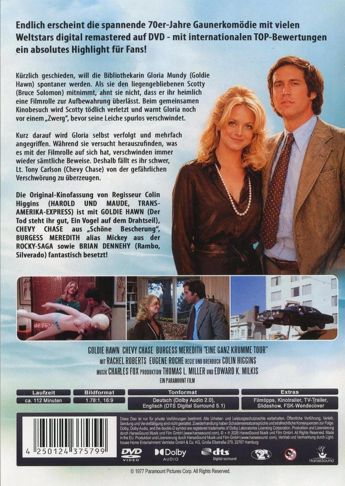 Foul Play - Eine ganz krumme Tour - DVD Back-Cover Foul Play - Eine ganz krumme Tour - DVD Back-Cover