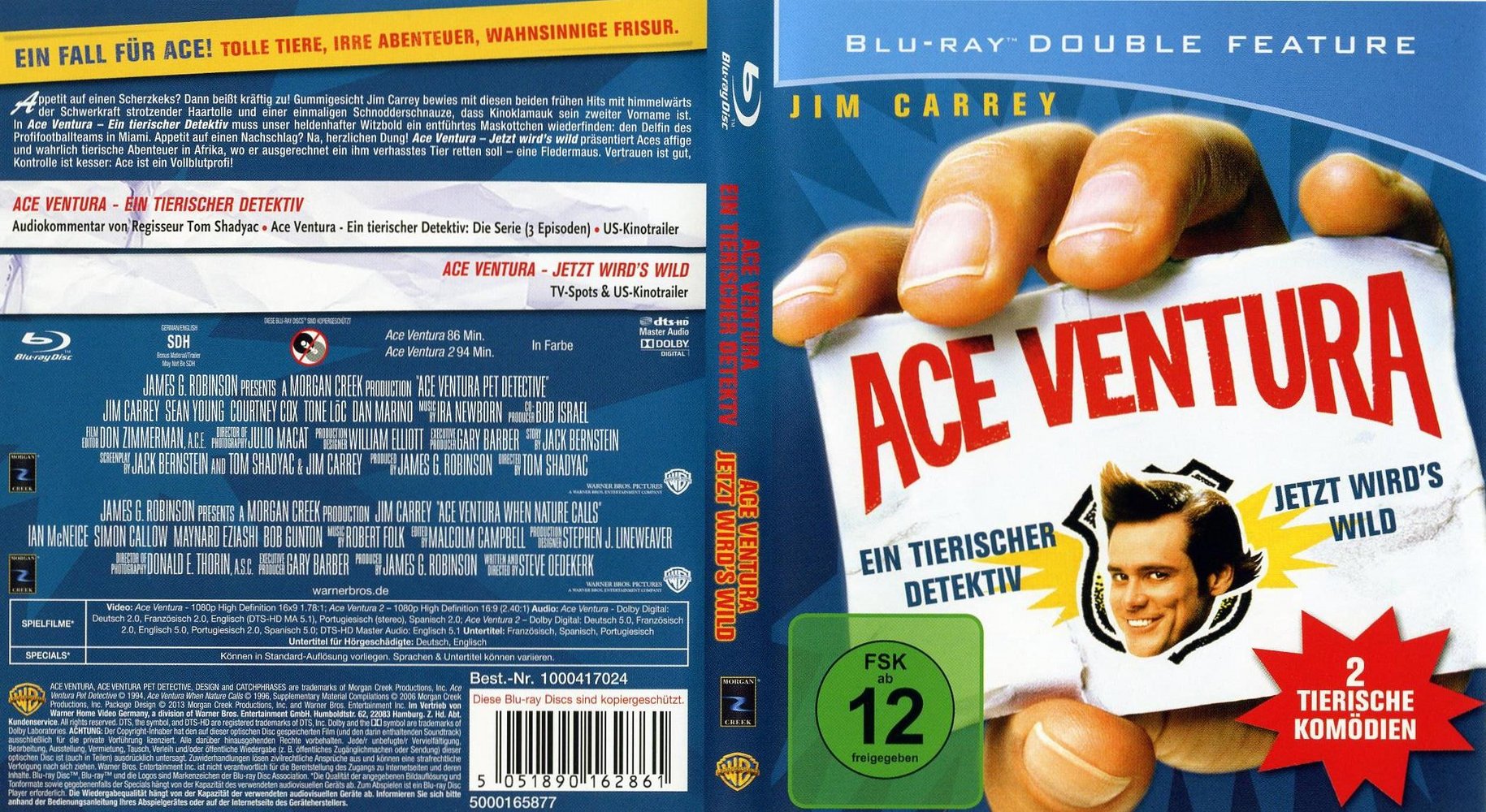 Ace Ventura 2 - Jetzt wird's wild - Blu-ray Full-Cover Ace Ventura 2 - Jetzt wird's wild - Blu-ray Full-Cover