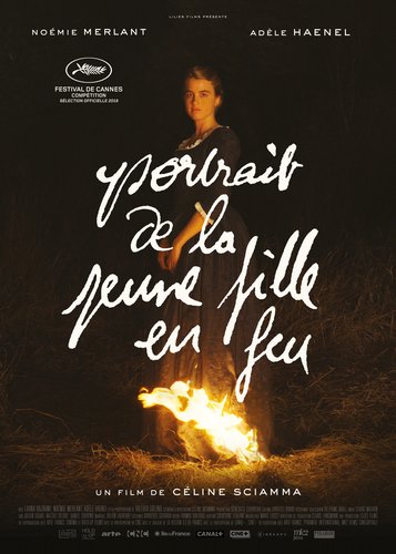 Porträt einer jungen Frau in Flammen - Poster 3