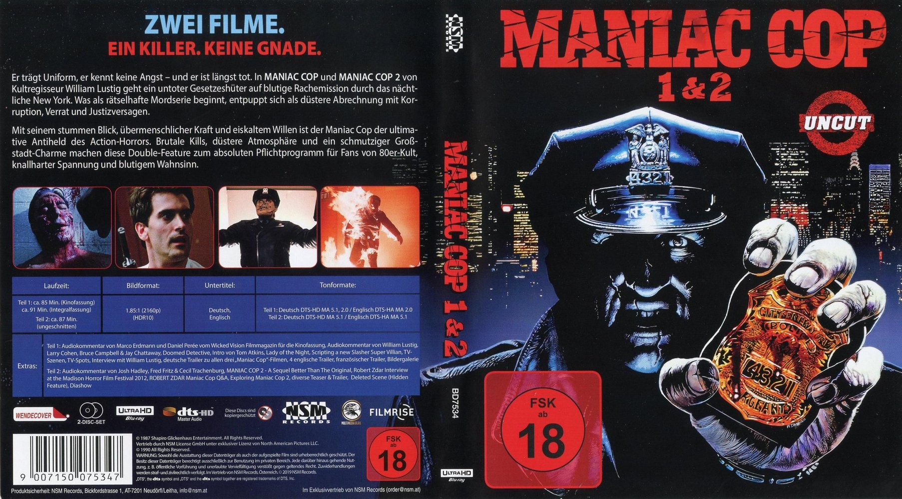 Maniac Cop - 4K UHD Full-Cover Maniac Cop - 4K UHD Full-Cover