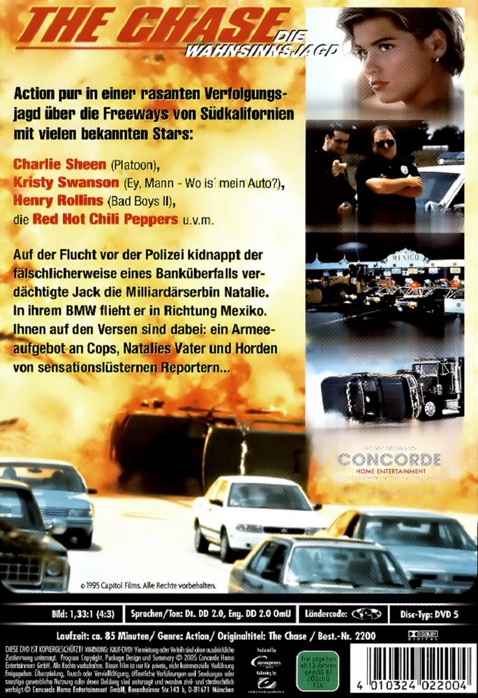 The Chase - Highway Heat - Die Wahnsinnsjagd - DVD Back-Cover The Chase - Highway Heat - Die Wahnsinnsjagd - DVD Back-Cover