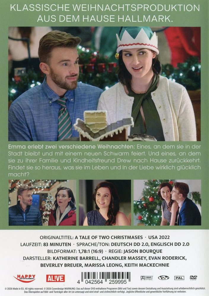 A Tale of Two Christmases - Ein Weihnachten kommt selten allein - DVD Back-Cover A Tale of Two Christmases - Ein Weihnachten kommt selten allein - DVD Back-Cover