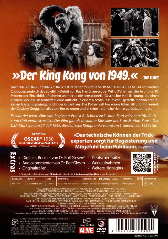 Panik um King Kong - DVD Back-Cover Panik um King Kong - DVD Back-Cover