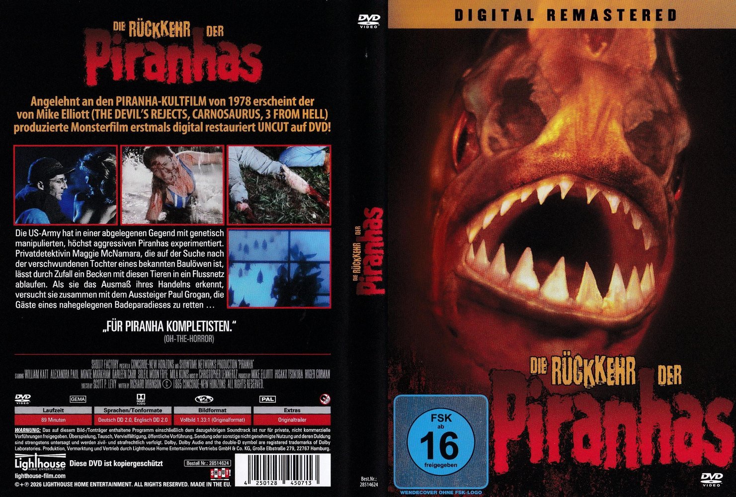 Die Rückkehr der Piranhas - DVD Full-Cover Die Rückkehr der Piranhas - DVD Full-Cover