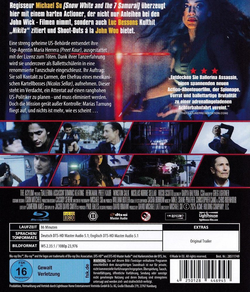 Ballerina Assassin - Blu-ray Back-Cover Ballerina Assassin - Blu-ray Back-Cover