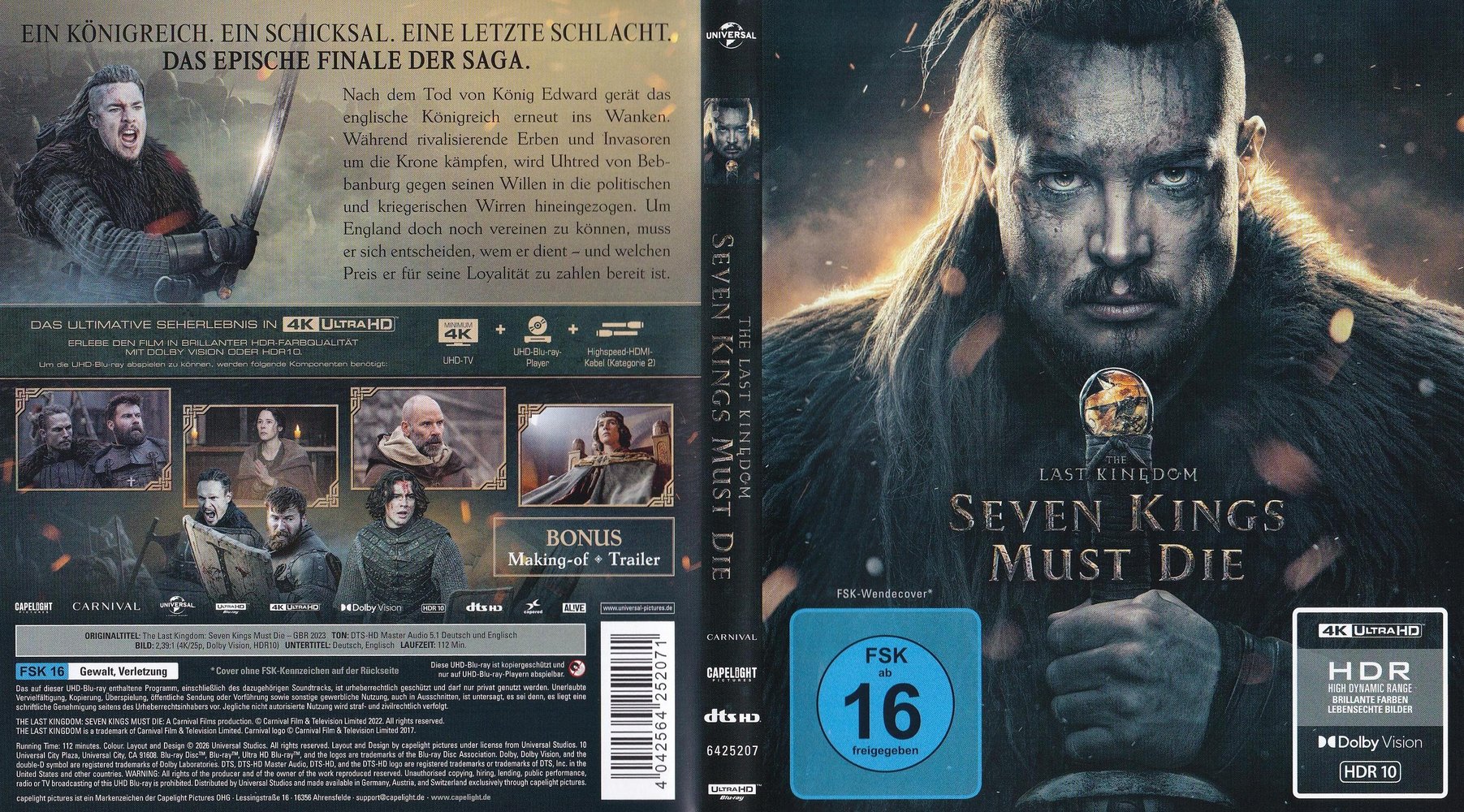 The Last Kingdom - Seven Kings Must Die - 4K UHD Full-Cover The Last Kingdom - Seven Kings Must Die - 4K UHD Full-Cover