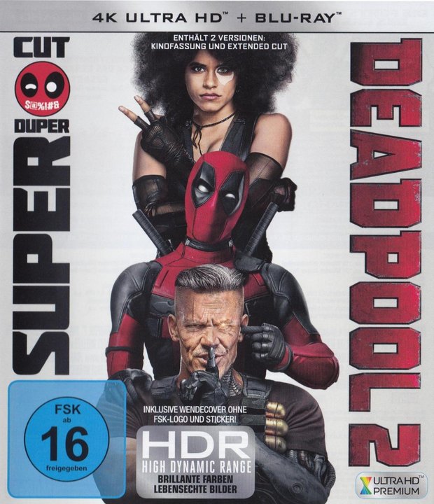 Deadpool 2 - Kinofassung (4K UHD), gebraucht, ohne Cover Deadpool 2 - Kinofassung (4K UHD), gebraucht, ohne Cover
