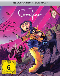 Coraline - 2D-Fassung & 3-D-Fassung (Magenta/Grün-3D-Brille nicht enthalten) (Blu-ray)
