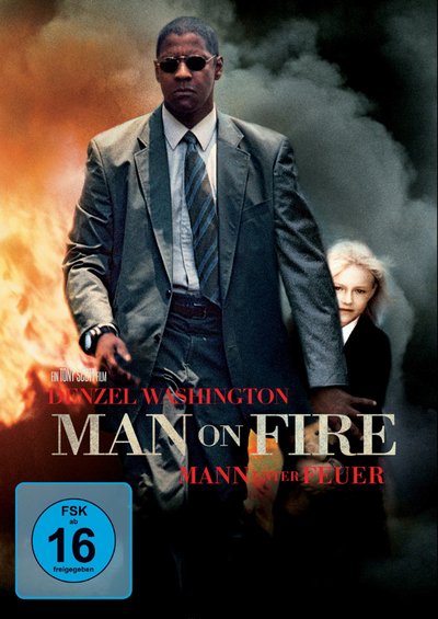 Mann unter Feuer