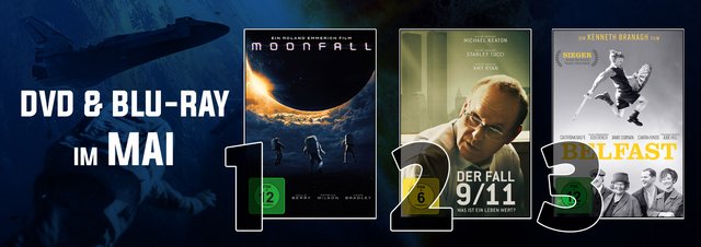DVD & Blu-ray Charts Mai 2022: Emmerichs neuer Film macht Landung auf Platz 1!