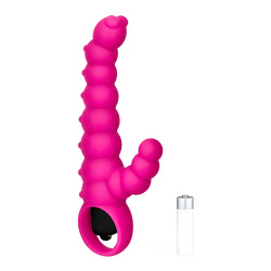 Silikonvibrator mit Struktur, 16,5 cm