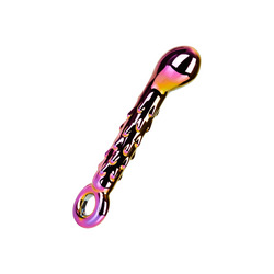 Genoppter Glasdildo, 18 cm