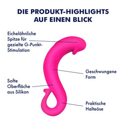Geschwungener Silikondildo, 14 cm