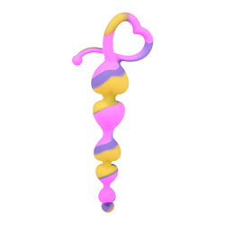 Herz-Analkette aus Silikon, 18 cm
