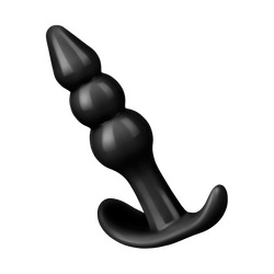 Analdildo mit Kugelstruktur, 9 cm