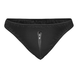Heißer Ouvert-Slip aus Leder