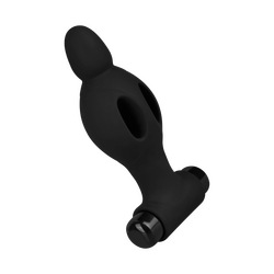 Silicone Vibrating Anal Plug, 12 cm