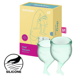 Satisfyer Feel Secure - Menstrual Cup Set, 15 &amp; 20 ml