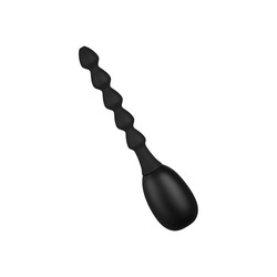 Analdusche mit sinnlichem Dildo aus Silikon, 30 cm